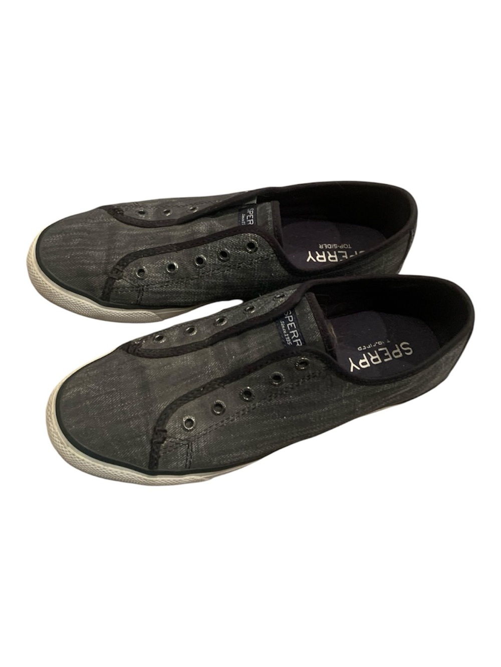 Sperry Women’s Slip-On Canvas Sneaker in Charcoal